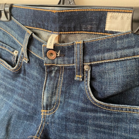 Rag & Bone | Tomboy Skinny Jeans in Aged - Picture 11 of 11